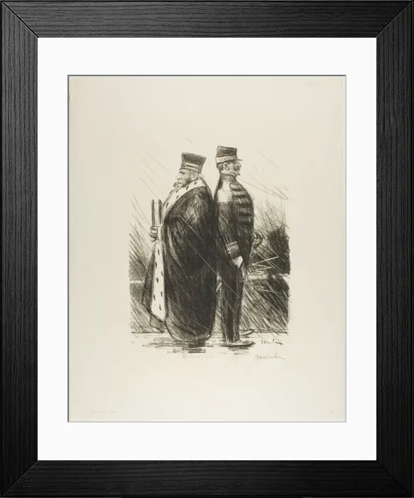 Framed Print : Salute them!, January 1899. Creator: Theophile Alexandre Steinlen Framed Print : Salute them!, January 1899. Creator: Theophile Alexandre Steinlen