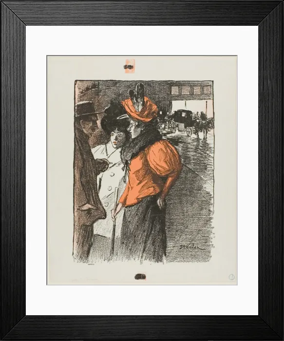 Framed Print : Conversation, n. d. Creator: Theophile Alexandre Steinlen Framed Print : Conversation, n. d. Creator: Theophile Alexandre Steinlen