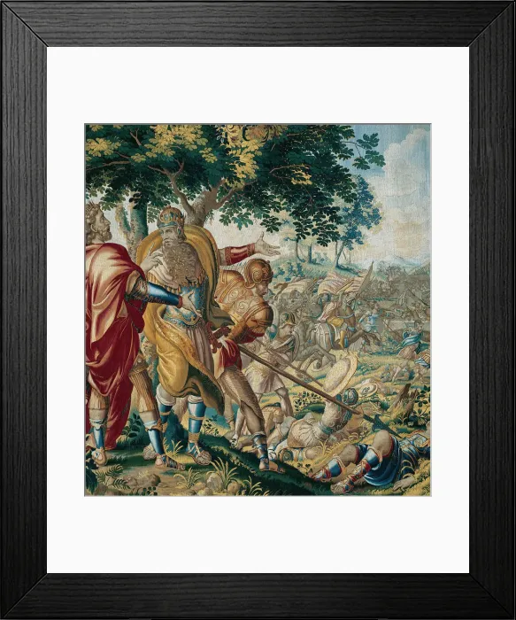 Framed Print : Cyrus Defeats Spargapises, from The Story of Cyrus, Flanders, c. 1670 Framed Print : Cyrus Defeats Spargapises, from The Story of Cyrus, Flanders, c. 1670