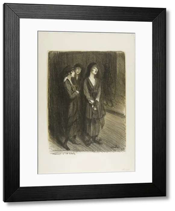 Framed Print : Veuves d un Louis, plate seven from Actualites, 1915 Framed Print : Veuves d un Louis, plate seven from Actualites, 1915