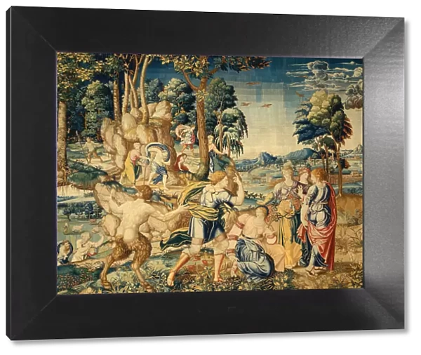 Pomona Surprised by Vertumnus and Other Suitors, 1535  /  40. Creator: Unknown