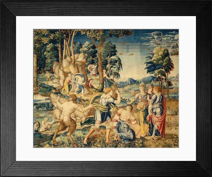 Framed Print : Pomona Surprised by Vertumnus and Other Suitors, 1535 / 40. Creator: Unknown Framed Print : Pomona Surprised by Vertumnus and Other Suitors, 1535 / 40. Creator: Unknown