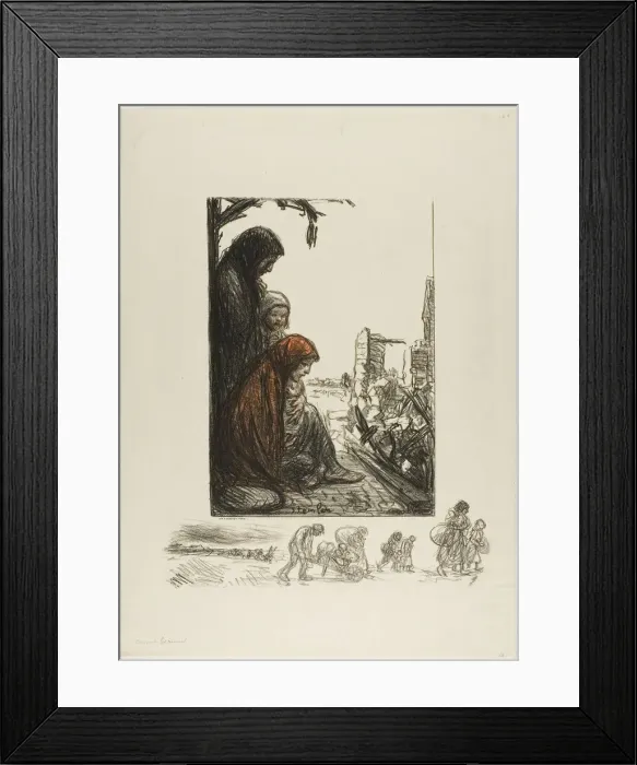 Framed Print : The Social Duty, 1917. Creator: Theophile Alexandre Steinlen Framed Print : The Social Duty, 1917. Creator: Theophile Alexandre Steinlen