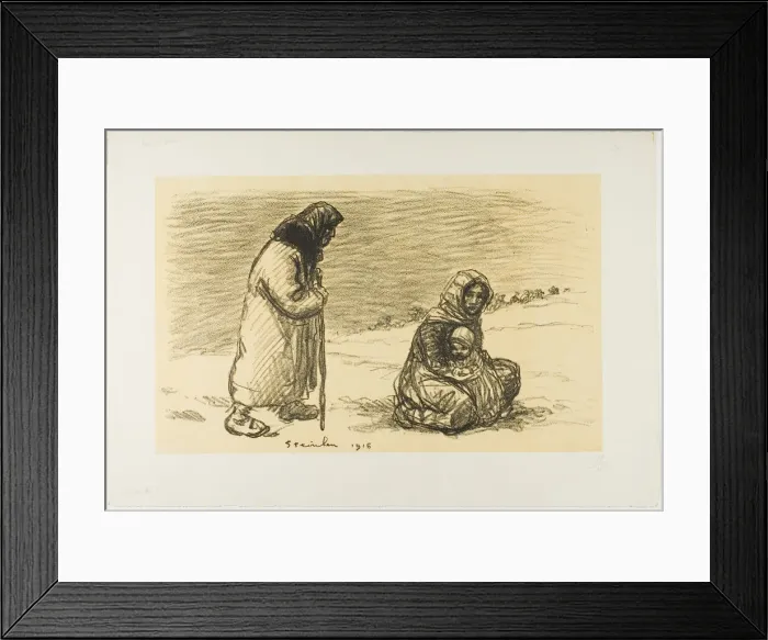 Framed Print : Serbian Cavalry, First Episode, 1916. Creator: Theophile Alexandre Steinlen Framed Print : Serbian Cavalry, First Episode, 1916. Creator: Theophile Alexandre Steinlen