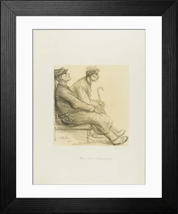 Framed Print : The Convalescents, plate two from Actualites, 1915, published May 1915 Framed Print : The Convalescents, plate two from Actualites, 1915, published May 1915