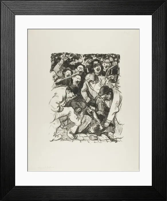 Framed Print : Striking Arguments, January 1898. Creator: Theophile Alexandre Steinlen Framed Print : Striking Arguments, January 1898. Creator: Theophile Alexandre Steinlen