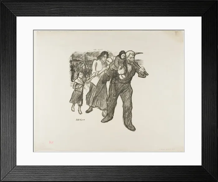 Framed Print : Outrage in the Pas-de-Calais, December 1893. Creator: Theophile Alexandre Steinlen Framed Print : Outrage in the Pas-de-Calais, December 1893. Creator: Theophile Alexandre Steinlen