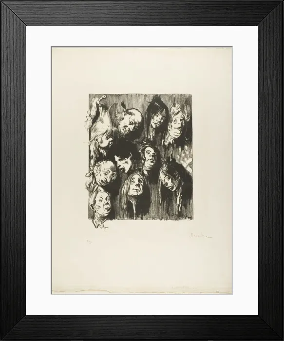Framed Print : Ten Assassinations for a Penny, November 1897. Creator: Theophile Alexandre Steinlen Framed Print : Ten Assassinations for a Penny, November 1897. Creator: Theophile Alexandre Steinlen