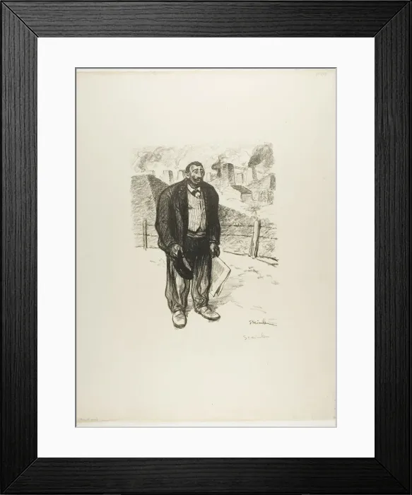 Framed Print : Honest Worker, February 1899. Creator: Theophile Alexandre Steinlen Framed Print : Honest Worker, February 1899. Creator: Theophile Alexandre Steinlen