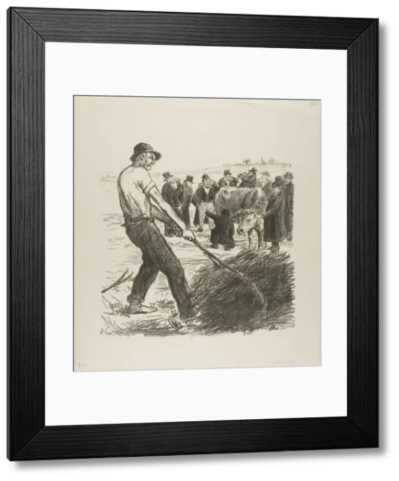 Framed Print : Milch Cow, n. d. Creator: Theophile Alexandre Steinlen Framed Print : Milch Cow, n. d. Creator: Theophile Alexandre Steinlen