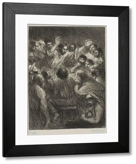 Framed Print : The Apostle, 1908. Creator: Theophile Alexandre Steinlen Framed Print : The Apostle, 1908. Creator: Theophile Alexandre Steinlen