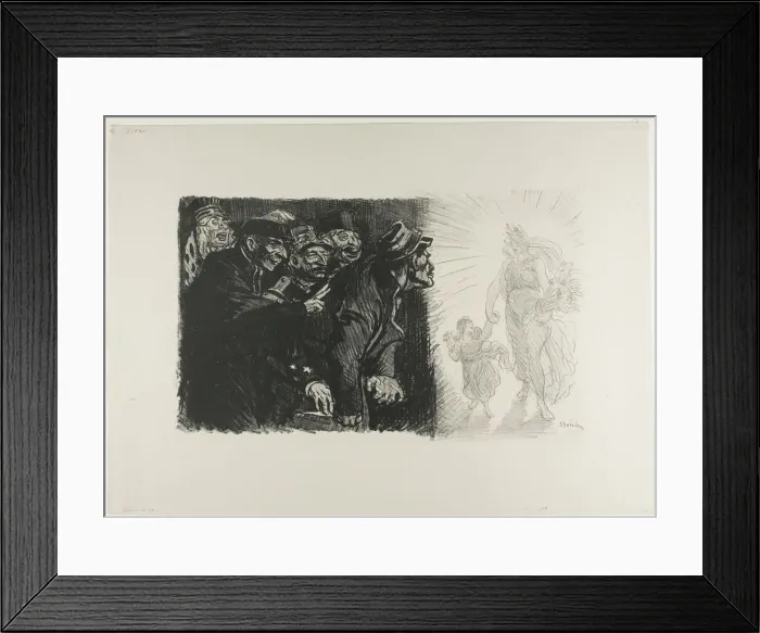 Framed Print : As in Ninety-Three, 548. Creator: Theophile Alexandre Steinlen Framed Print : As in Ninety-Three, 548. Creator: Theophile Alexandre Steinlen