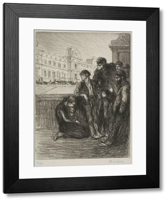 Framed Print : Misery and splendor, 1908. Creator: Theophile Alexandre Steinlen Framed Print : Misery and splendor, 1908. Creator: Theophile Alexandre Steinlen