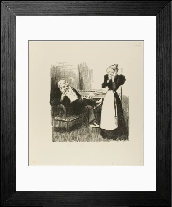 Framed Print : Freedom from Labor, 1894. Creator: Theophile Alexandre Steinlen Framed Print : Freedom from Labor, 1894. Creator: Theophile Alexandre Steinlen