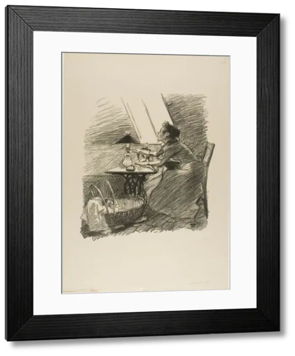 Framed Print : The Joys of Summer, May 1894. Creator: Theophile Alexandre Steinlen Framed Print : The Joys of Summer, May 1894. Creator: Theophile Alexandre Steinlen