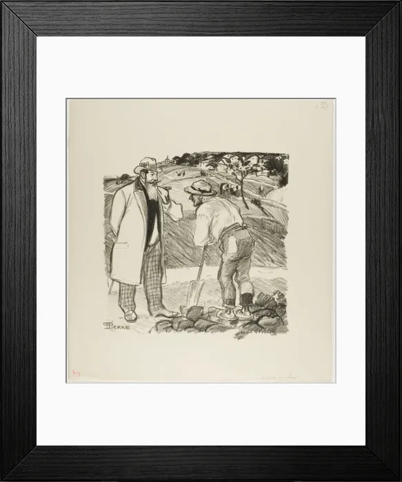 Framed Print : The Field Inspector, April 1894. Creator: Theophile Alexandre Steinlen Framed Print : The Field Inspector, April 1894. Creator: Theophile Alexandre Steinlen