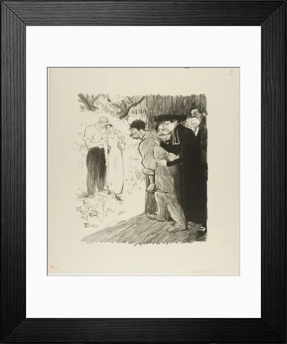 Framed Print : The Last Ambush, March 1894. Creator: Theophile Alexandre Steinlen Framed Print : The Last Ambush, March 1894. Creator: Theophile Alexandre Steinlen
