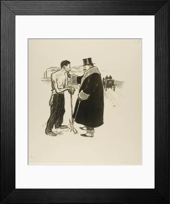 Framed Print : Lent, February 1894. Creator: Theophile Alexandre Steinlen Framed Print : Lent, February 1894. Creator: Theophile Alexandre Steinlen