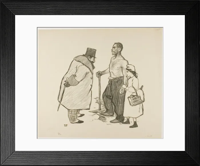 Framed Print : The Youngest Daughter, January 1894. Creator: Theophile Alexandre Steinlen Framed Print : The Youngest Daughter, January 1894. Creator: Theophile Alexandre Steinlen