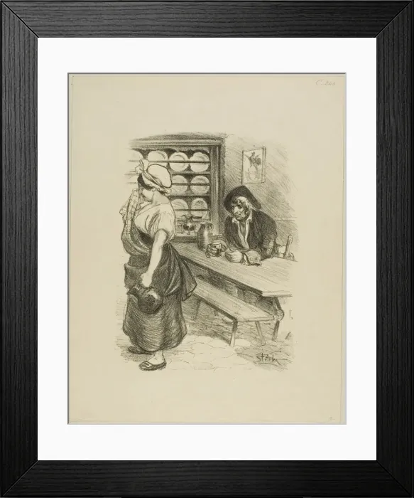Framed Print : The Return of the Sailor, 153. Creator: Theophile Alexandre Steinlen Framed Print : The Return of the Sailor, 153. Creator: Theophile Alexandre Steinlen