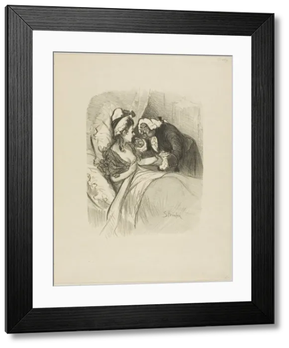 Framed Print : Dame Jacinthe, 153. Creator: Theophile Alexandre Steinlen Framed Print : Dame Jacinthe, 153. Creator: Theophile Alexandre Steinlen
