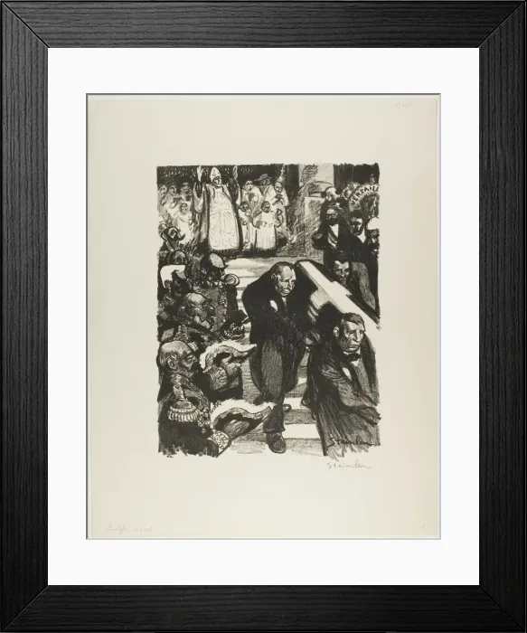 Framed Print : Rochefort is dying! Rochefort is dead!, June 1898. Creator: Theophile Alexandre Steinlen Framed Print : Rochefort is dying! Rochefort is dead!, June 1898. Creator: Theophile Alexandre Steinlen