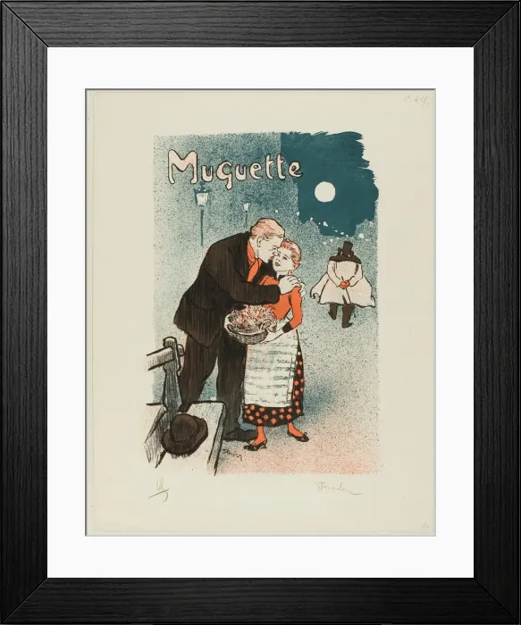 Framed Print : Muguette, 1892. Creator: Theophile Alexandre Steinlen Framed Print : Muguette, 1892. Creator: Theophile Alexandre Steinlen