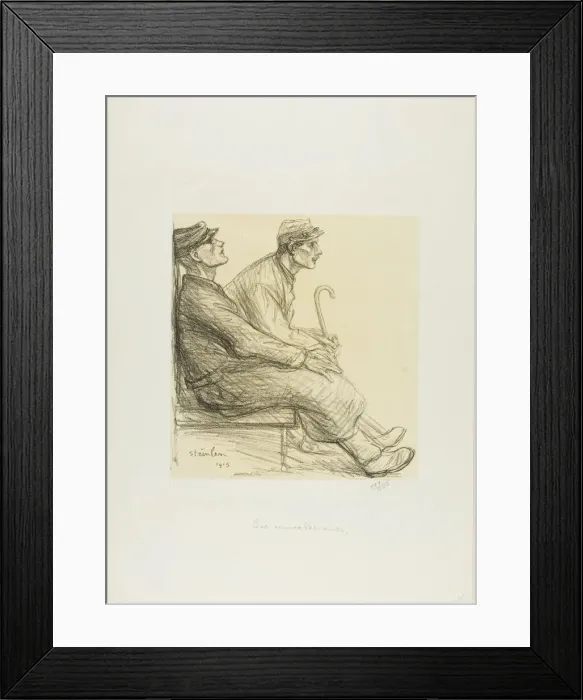 Framed Print : The Convalescents, 1915. Creator: Theophile Alexandre Steinlen Framed Print : The Convalescents, 1915. Creator: Theophile Alexandre Steinlen