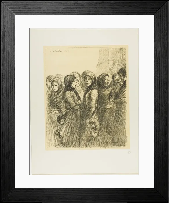 Framed Print : Military Allocation, 1915. Creator: Theophile Alexandre Steinlen