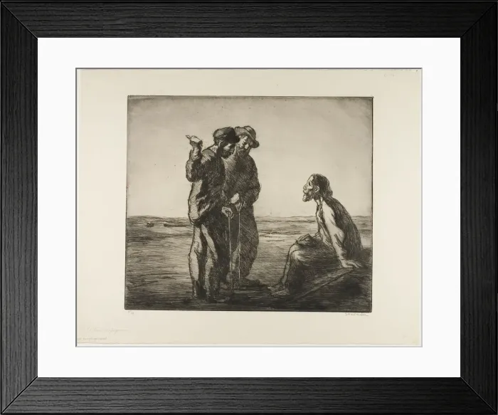 Framed Print : The Three Companions, 4719. Creator: Theophile Alexandre Steinlen Framed Print : The Three Companions, 4719. Creator: Theophile Alexandre Steinlen