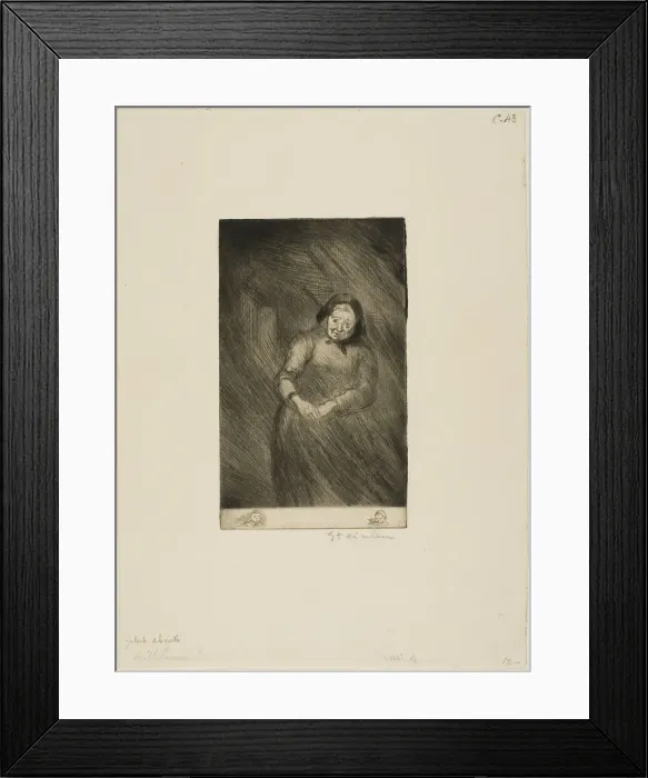 Framed Print : The Old Chatterer, 1902. Creator: Theophile Alexandre Steinlen Framed Print : The Old Chatterer, 1902. Creator: Theophile Alexandre Steinlen