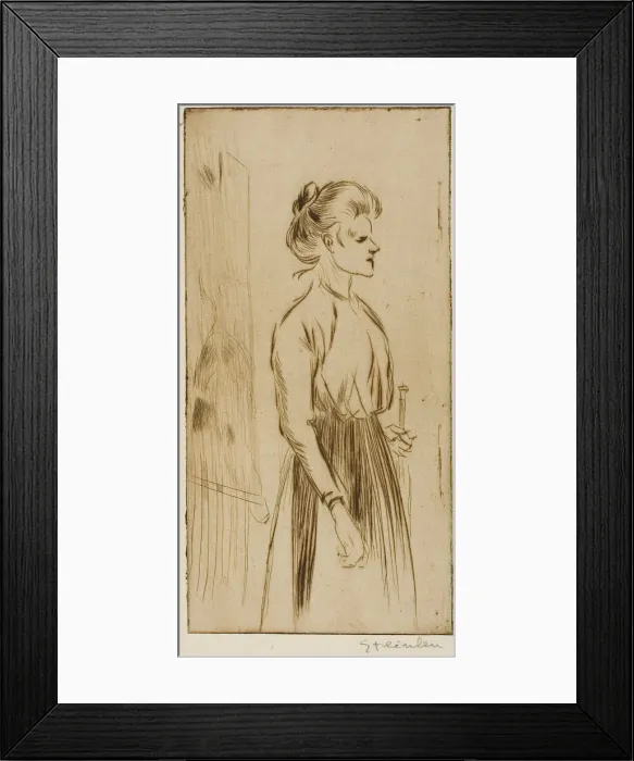 Framed Print : Hard Woman, 1898. Creator: Theophile Alexandre Steinlen Framed Print : Hard Woman, 1898. Creator: Theophile Alexandre Steinlen