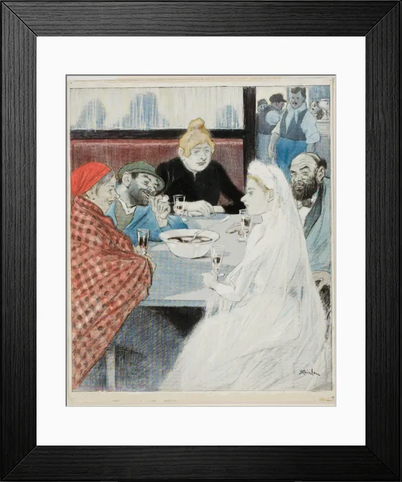 Framed Print : The Bride, n. d. Creator: Theophile Alexandre Steinlen Framed Print : The Bride, n. d. Creator: Theophile Alexandre Steinlen