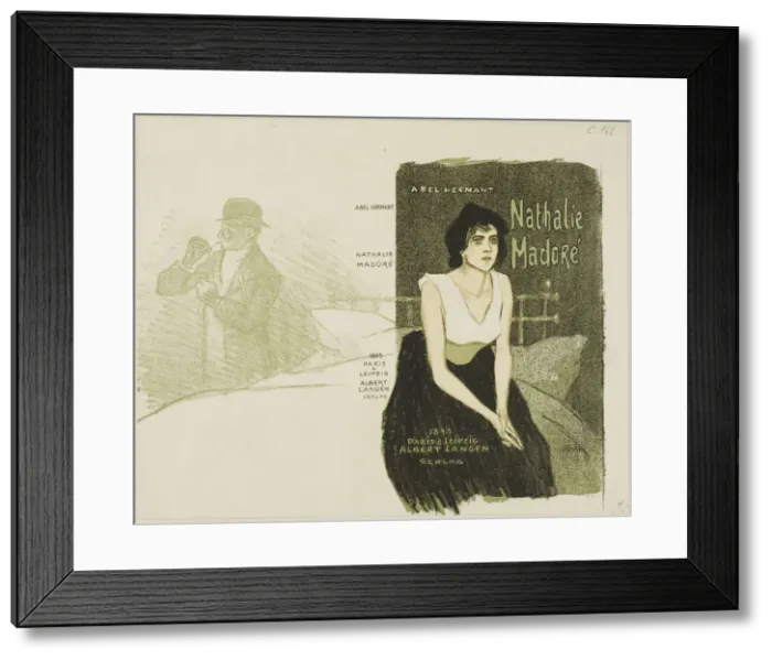 Framed Print : Nathalie Madore, 1895. Creator: Theophile Alexandre Steinlen Framed Print : Nathalie Madore, 1895. Creator: Theophile Alexandre Steinlen