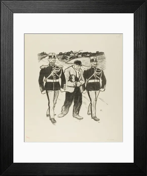 Framed Print : Without a Cent, March 1894. Creator: Theophile Alexandre Steinlen Framed Print : Without a Cent, March 1894. Creator: Theophile Alexandre Steinlen