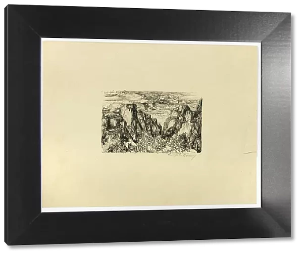 Untitled (possibly Caesar and His Legions), c. 1881. Creator: Rodolphe Bresdin