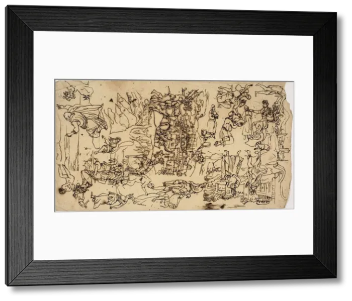 Framed Print : Biblical Scenes, n. d. Creator: Rodolphe Bresdin Framed Print : Biblical Scenes, n. d. Creator: Rodolphe Bresdin