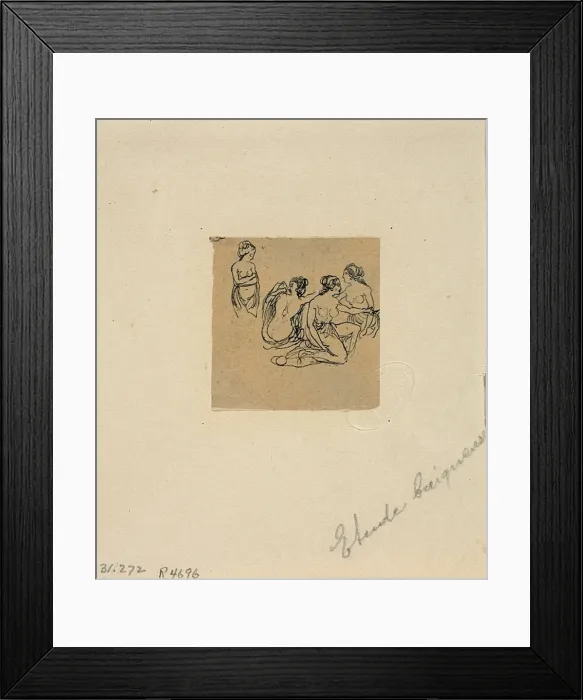 Framed Print : Study of Bathers, n. d. Creator: Rodolphe Bresdin Framed Print : Study of Bathers, n. d. Creator: Rodolphe Bresdin