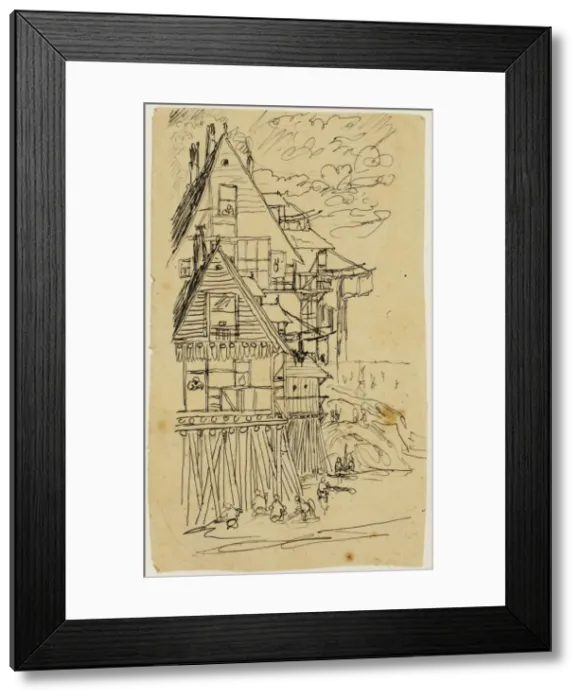 Framed Print : The Edge of the Shore, n. d. Creator: Rodolphe Bresdin Framed Print : The Edge of the Shore, n. d. Creator: Rodolphe Bresdin