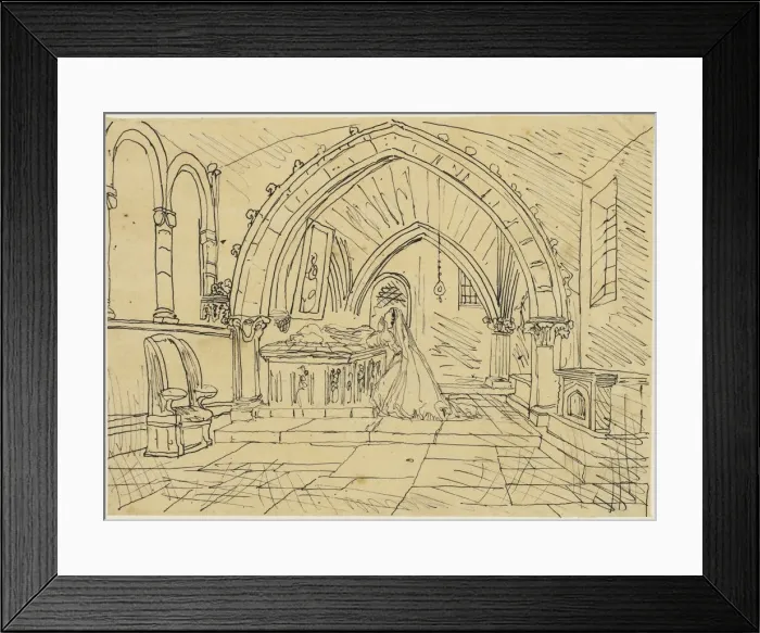 Framed Print : Prayer, n. d. Creator: Rodolphe Bresdin Framed Print : Prayer, n. d. Creator: Rodolphe Bresdin