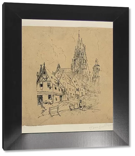 Gothic Cathedral, n. d. Creator: Rodolphe Bresdin