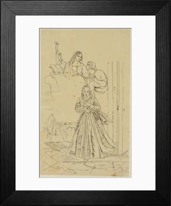 Framed Print : Refuge in Prayer, n. d. Creator: Rodolphe Bresdin Framed Print : Refuge in Prayer, n. d. Creator: Rodolphe Bresdin