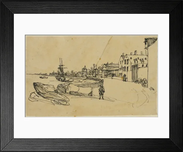 Framed Print : The Shore, n. d. Creator: Rodolphe Bresdin Framed Print : The Shore, n. d. Creator: Rodolphe Bresdin