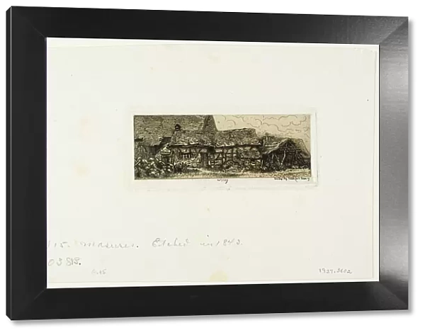 Peasant Dwelling at Cricey, 1843. Creator: Charles Emile Jacque