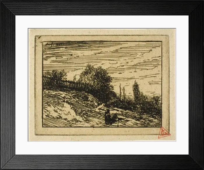 Framed Print : The Thicket, 1846. Creator: Charles Emile Jacque