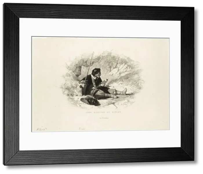 Framed Print : John Balfour de Burley - Les Puritains, n. d. Creator: Charles Emile Jacque Framed Print : John Balfour de Burley - Les Puritains, n. d. Creator: Charles Emile Jacque