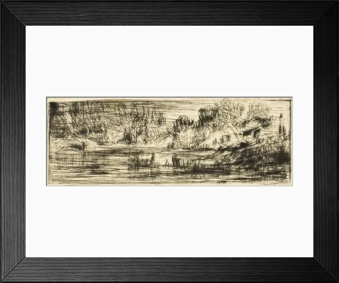 Framed Print : Landscape, c. 1843. Creator: Charles Emile Jacque Framed Print : Landscape, c. 1843. Creator: Charles Emile Jacque