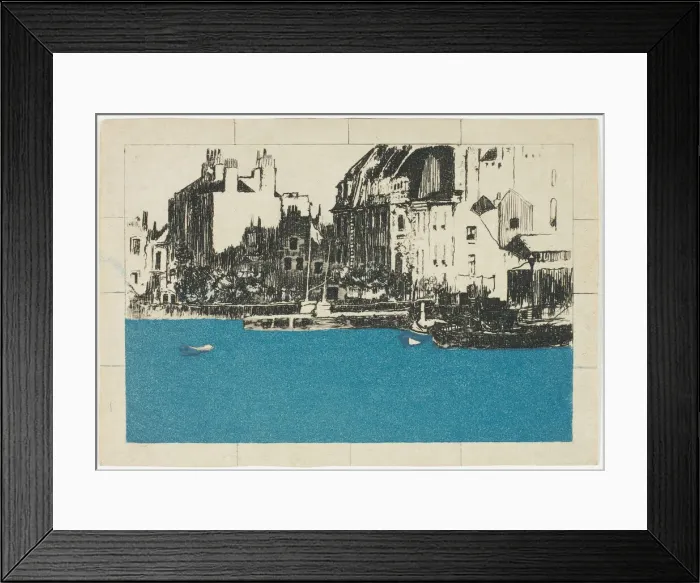 Framed Print : Chelsea Palaces (Color Version), 1890-97. Creator: Theodore Roussel Framed Print : Chelsea Palaces (Color Version), 1890-97. Creator: Theodore Roussel