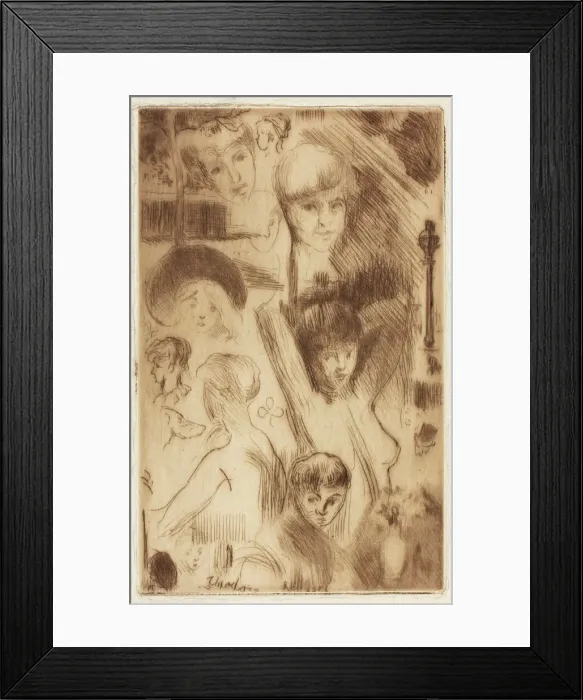 Framed Print : Sketch Plate, Parsons Green, 1906. Creator: Theodore Roussel Framed Print : Sketch Plate, Parsons Green, 1906. Creator: Theodore Roussel