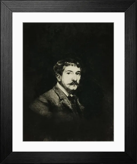 Framed Print : Portrait of Myself, 1901. Creator: Theodore Roussel Framed Print : Portrait of Myself, 1901. Creator: Theodore Roussel